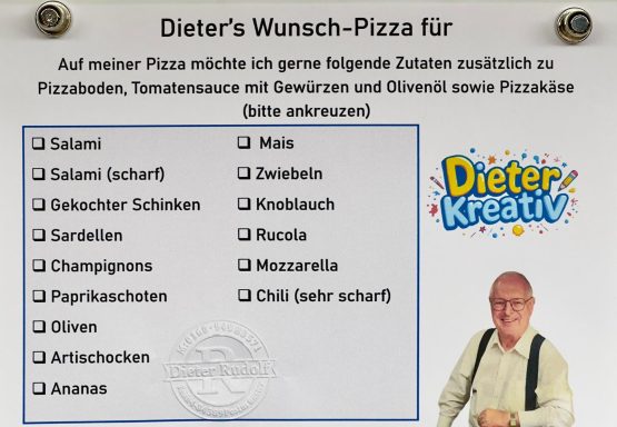 Individuelle Pizza - Foto (C) 2025 Dieter Rudolf