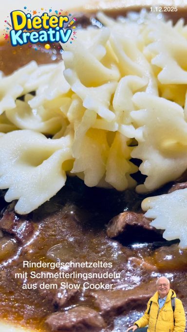 Rindergeschnetzeltes mit dem Slow Cooker oder dem Cookit Foto (C) 2025 Dieter Rudolf