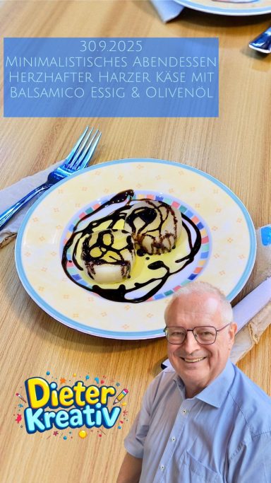 Gesundes kalorienarmes Abendessen - Foto (C) 2025 Dieter Rudolf Gesundes kalorienarmes Abendessen