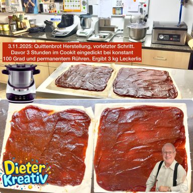 Quittenbrot Herstellung - Foto (C) 2025 Dieter Rudolf Foto Quittenbrot Herstellung