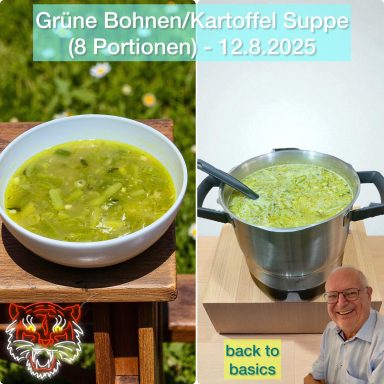 Grüner Bohnen/Kartoffel Eintopf - Foto (C) 2025 Dieter Rudolf Grüne Bohnen/Kartoffel Eintopf